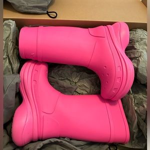 Women Balenciaga Croc Boots , gently used